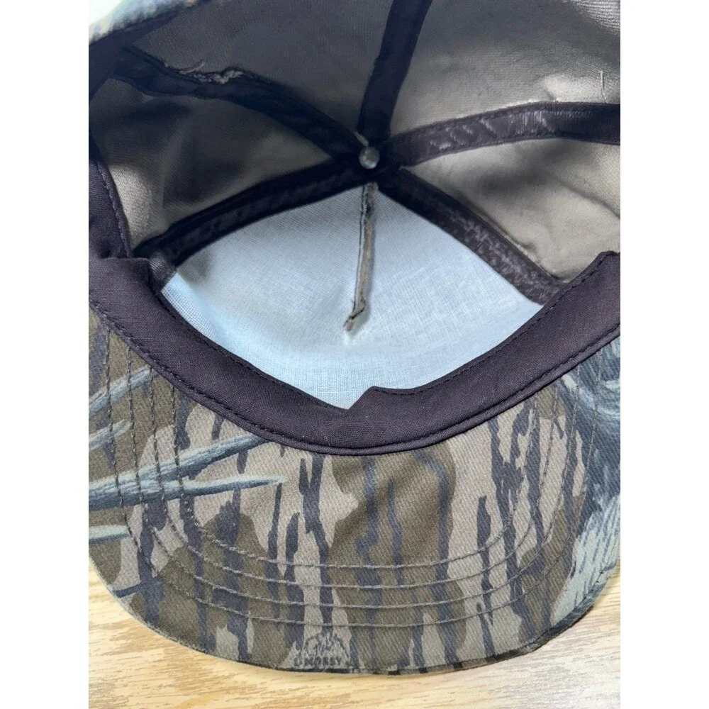 Vintage Gander Mountain Cap Mossy Oak‎ Camouflage Camo Adjustable Snapback Hat